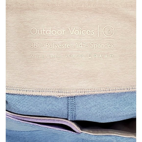 Outdoor Voices Women's Color Block Stripe High Rise Springs Leggings Sz S 1113 - Picture 9 of 10